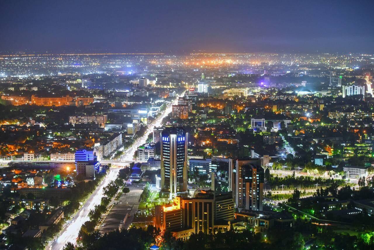 Ночной Ташкент